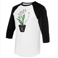 Chicago White Sox Tiny Turnip Unisex Lilies & Ladybugs 3/4-Sleeve Raglan T-Shirt | MLB Online