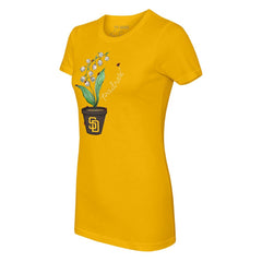 San Diego Padres Tiny Turnip Women's Lilies & Ladybugs T-Shirt | MLB US