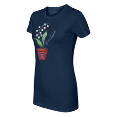 Cleveland Guardians Tiny Turnip Women's Lilies & Ladybugs T-Shirt | MLB On Sale