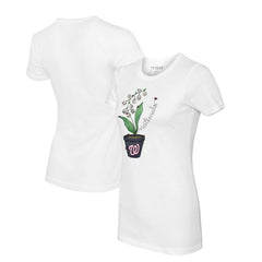 Washington Nationals Tiny Turnip Women's Lilies & Ladybugs T-Shirt | MLB US