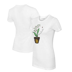 San Diego Padres Tiny Turnip Women's Lilies & Ladybugs T-Shirt | MLB US