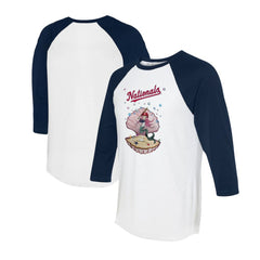 Washington Nationals Tiny Turnip Unisex Mermaid 3/4-Sleeve Raglan T-Shirt | MLB On Sale