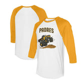 San Diego Padres Tiny Turnip Unisex Monster Truck 3/4-Sleeve Raglan T-Shirt | MLB Shop
