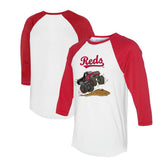 Cincinnati Reds Tiny Turnip Unisex Monster Truck 3/4-Sleeve Raglan T-Shirt | MLB Near me