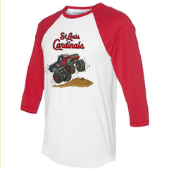 St. Louis Cardinals Tiny Turnip Unisex Monster Truck 3/4-Sleeve Raglan T-Shirt | MLB Near me