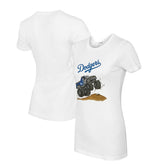 Los Angeles Dodgers Tiny Turnip Women's Monster Truck T-Shirt | MLB New