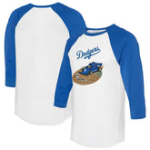 Los Angeles Dodgers Tiny Turnip Unisex Race Car 3/4-Sleeve Raglan T-Shirt | MLB Outlet