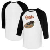 Baltimore Orioles Tiny Turnip Unisex Race Car 3/4-Sleeve Raglan T-Shirt | MLB Near me