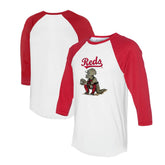 Cincinnati Reds Tiny Turnip Unisex Triceratops 3/4-Sleeve Raglan T-Shirt | MLB Near me