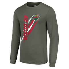 Minnesota Wild Starter Color Scratch Long-Sleeve T-Shirt Outlet