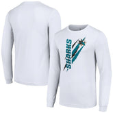 San Jose Sharks Starter Color Scratch Long-Sleeve T-Shirt Discount