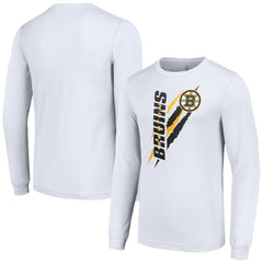 Boston Bruins Starter Color Scratch Long-Sleeve T-Shirt Sale