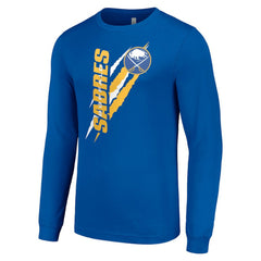 Buffalo Sabres Starter Color Scratch Long-Sleeve T-Shirt Online