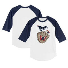 Minnesota Twins Tiny Turnip Youth Butterfly Glove 3/4-Sleeve Raglan T-Shirt | MLB New