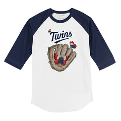 Minnesota Twins Tiny Turnip Youth Butterfly Glove 3/4-Sleeve Raglan T-Shirt | MLB New
