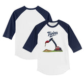 Minnesota Twins Tiny Turnip Youth Excavator 3/4-Sleeve Raglan T-Shirt | MLB For sale