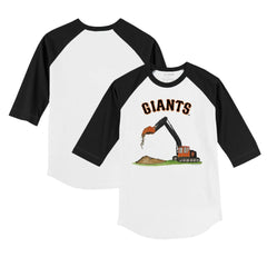 San Francisco Giants Tiny Turnip Youth Excavator 3/4-Sleeve Raglan T-Shirt | MLB On Sale