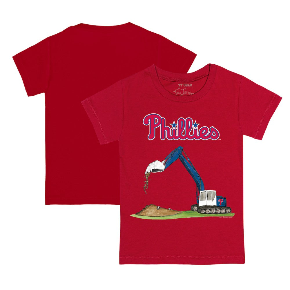 Philadelphia Phillies Tiny Turnip Youth Excavator T-Shirt | MLB On Sale