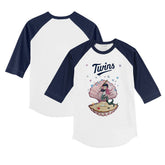 Minnesota Twins Tiny Turnip Youth Mermaid 3/4-Sleeve Raglan T-Shirt | MLB Discount