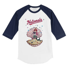 Washington Nationals Tiny Turnip Youth Mermaid 3/4-Sleeve Raglan T-Shirt | MLB For sale