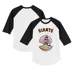 San Francisco Giants Tiny Turnip Youth Mermaid 3/4-Sleeve Raglan T-Shirt | MLB New
