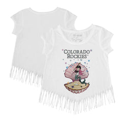 Colorado Rockies Tiny Turnip Girls Youth Mermaid Fringe T-Shirt | MLB Discount