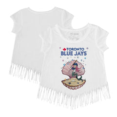 Toronto Blue Jays Tiny Turnip Girls Youth Mermaid Fringe T-Shirt | MLB For sale