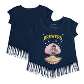 Milwaukee Brewers Tiny Turnip Girls Youth Mermaid Fringe T-Shirt | MLB On Sale