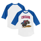 Chicago Cubs Tiny Turnip Youth Monster Truck 3/4-Sleeve Raglan T-Shirt | MLB US