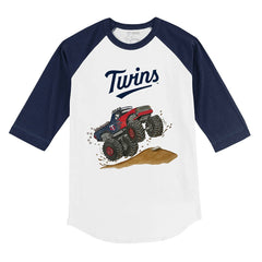 Minnesota Twins Tiny Turnip Youth Monster Truck 3/4-Sleeve Raglan T-Shirt | MLB Online