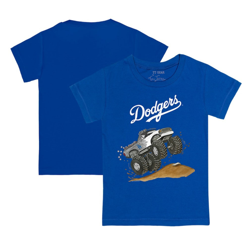 Los Angeles Dodgers Tiny Turnip Youth Monster Truck T-Shirt | MLB Online