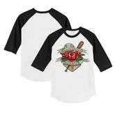 San Francisco Giants Tiny Turnip Youth Tattoo Rose 3/4-Sleeve Raglan T-Shirt | MLB Online