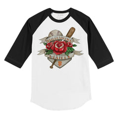 San Francisco Giants Tiny Turnip Youth Tattoo Rose 3/4-Sleeve Raglan T-Shirt | MLB Online