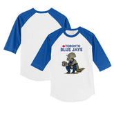 Toronto Blue Jays Tiny Turnip Youth Triceratops 3/4-Sleeve Raglan T-Shirt | MLB Shop