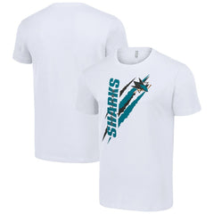 San Jose Sharks Starter Color Scratch T-Shirt Sale