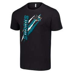 San Jose Sharks Starter Color Scratch T-Shirt Sale