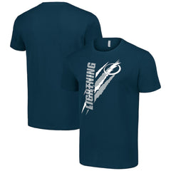 Tampa Bay Lightning Starter Color Scratch T-Shirt On Sale