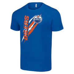 Edmonton Oilers Starter Color Scratch T-Shirt On Sale