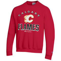 Calgary Flames Champion Eco Powerblend Crewneck Sweatshirt For Sale