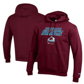 Colorado Avalanche Champion Eco Powerblend Pullover Hoodie On Sale