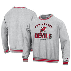 New Jersey Devils Champion Reverse Weave Yarn Dye Pullover Sweatshirt Outlet