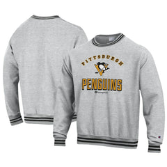 Pittsburgh Penguins Champion Reverse Weave Yarn Dye Pullover Sweatshirt For Sale