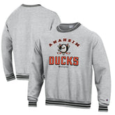 Anaheim Ducks Champion Reverse Weave Yarn Dye Pullover Sweatshirt On Sale