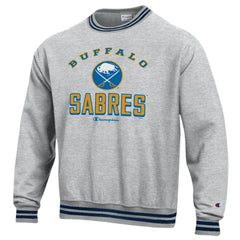 Buffalo Sabres Champion Reverse Weave Yarn Dye Pullover Sweatshirt On Sale