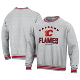 Calgary Flames Champion Reverse Weave Yarn Dye Pullover Sweatshirt Discount