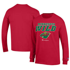 Minnesota Wild Champion Long-Sleeve Jersey T-Shirt Outlet