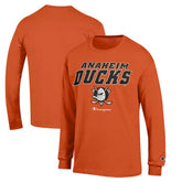 Anaheim Ducks Champion Long-Sleeve Jersey T-Shirt Outlet