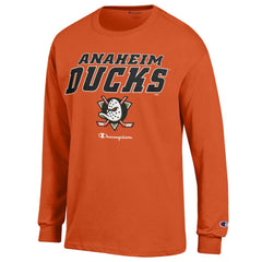 Anaheim Ducks Champion Long-Sleeve Jersey T-Shirt Outlet