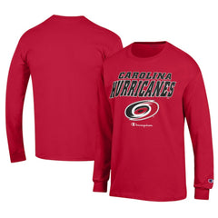 Carolina Hurricanes Champion Long-Sleeve Jersey T-Shirt Outlet