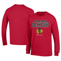 Chicago Blackhawks Champion Long-Sleeve Jersey T-Shirt Discount
